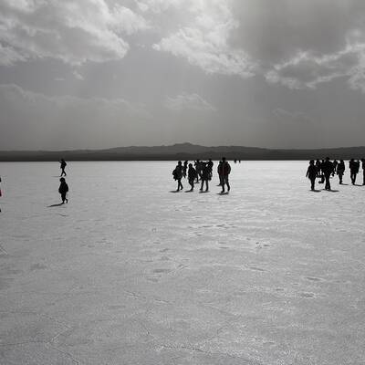 Lago salado Hoz-e Soltan